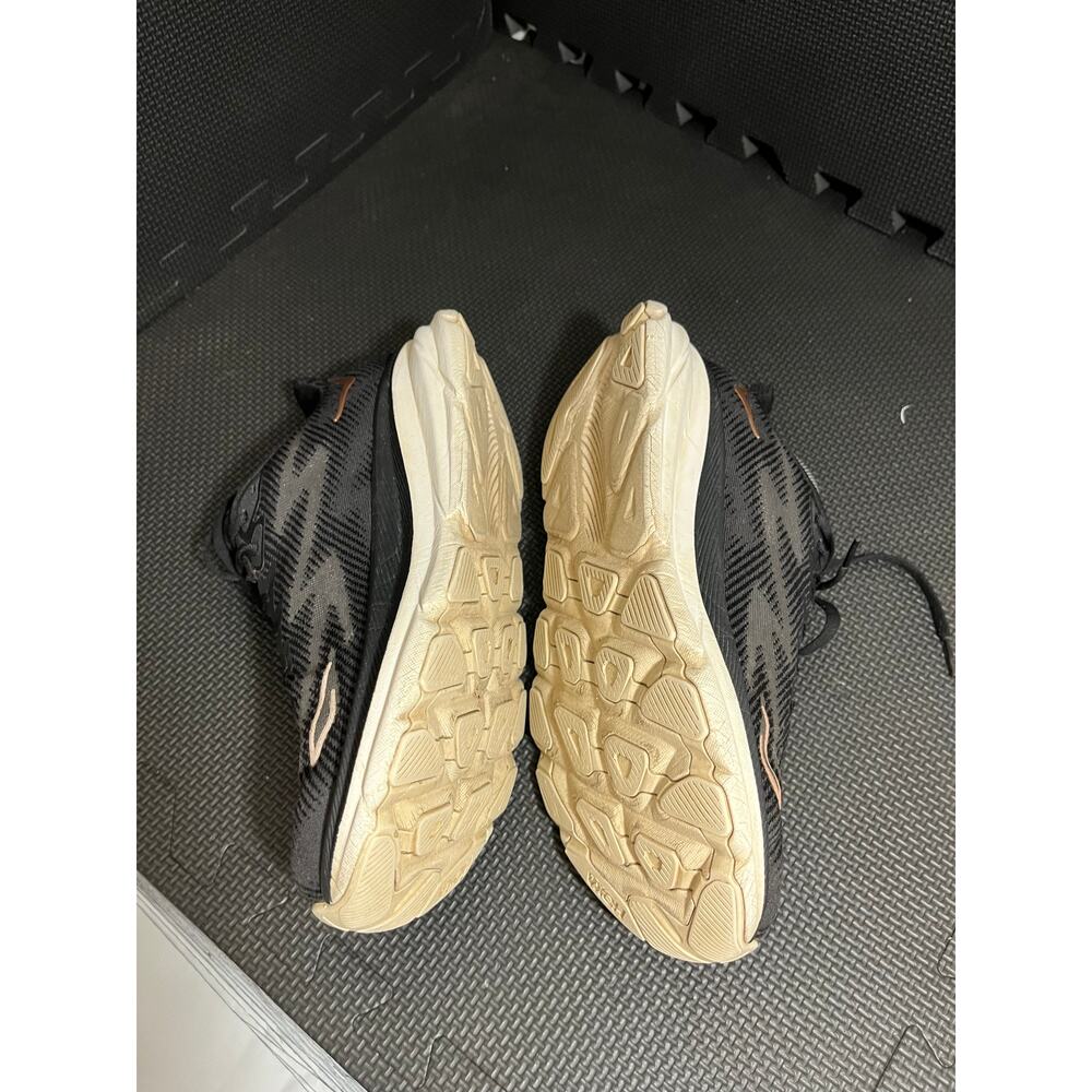 Hoka One Clifton 9 1127896 Black Copper Women's Running Shoes Sneakers‎ Size 9.5 - Picture 3 of 8